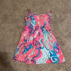 Lilly Pulitzer Pink and Blue Swirl Dress
